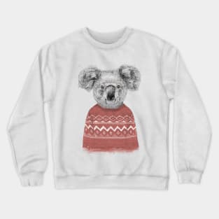 Winter koala (red) Crewneck Sweatshirt